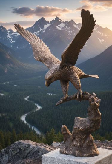 Grosse Adler Figur Weisskopfadler